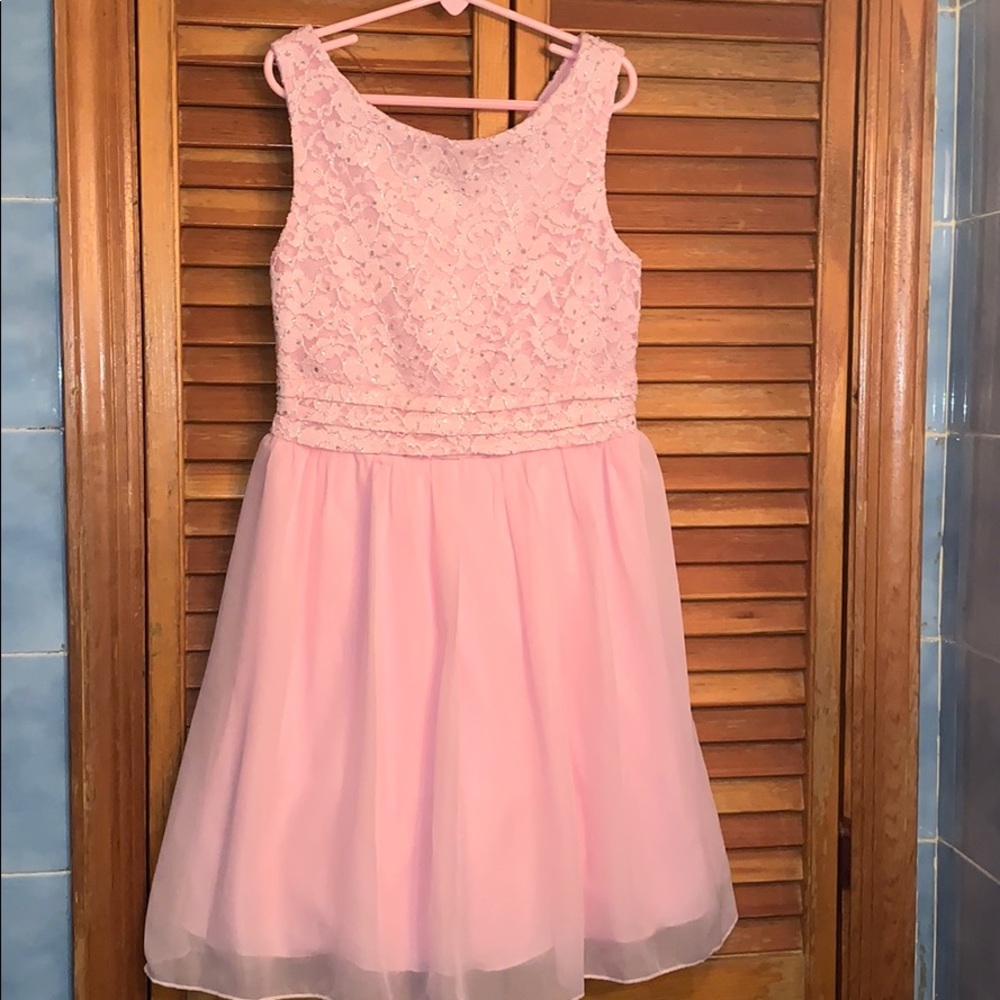 Pretty pink dress for little girl